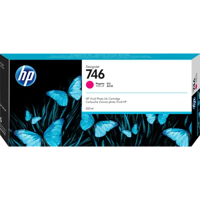 Картридж струйный для плоттера HP (P2V78A) DesignJet Z6, Z9+, 300 мл, пурпурный, оригинальный
