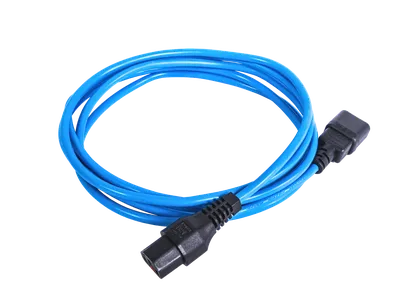 REM Шнур питания с фиксатором IEC 60320 C13/IEC 60320 C14, 10 А / 250 В (3 * 1,0), длина 3 м, синий R-10-Cord-C13-C14-3-Blue