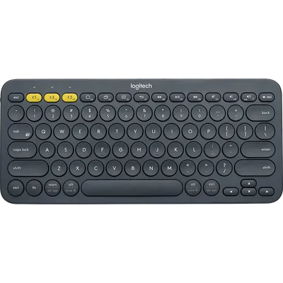 Клавиатура беспроводная Logitech K380 Multi-Device Bluetooth Keyboard Gray серая, копактная, 79 круглых клавиш, Bluetooth 3,0, подключение до 3-х устройств одновременно (920-007584)