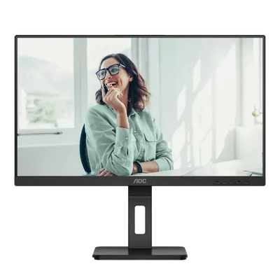 AOC Q27P3CV 27" 2560x1440, IPS, 75Hz, 20M:1, 350cd, 4 ms, 2xHDMI 1.4, DisplayPort 1.2, 4xUSB 3.2, DP+PD USB Type-C * 65W Speakers, RJ45, Height adj 150, pivot, VESA 100, 3Y, Black