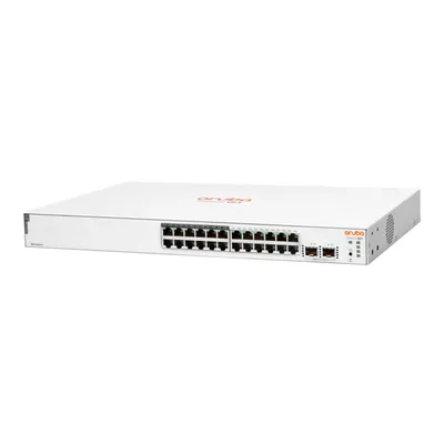 Коммутатор Настраиваемый (Smart) HPE - Instant On 1830 24G 12p Class4 PoE 2SFP, Layer 2, 12-PoE, 24-1GbE, 2-SFP, ROM-256MB, RAM-512MB, SNMP, Web, в стойку, серый, JL813A
