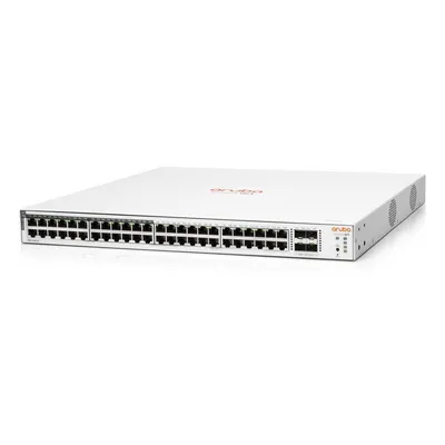 Коммутатор Настраиваемый (Smart) HPE - Instant On 1830 48G 24p Class4 PoE 4SFP, Layer 2, 24-PoE, 48-1GbE, 4-SFP, ROM-256MB, RAM-512MB, SNMP, Web, в стойку, серый, JL815A
