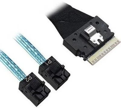 Кабель LSi 05-60003-00, SFF-8654 – 2×SFF-8643, 1м