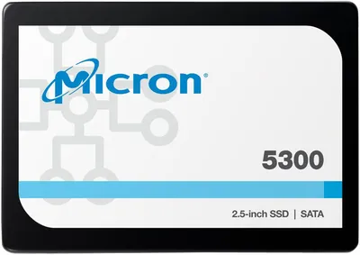 Твердотельный накопитель Micron 5300MAX 960GB SATA 2.5" 3D TLC R540/W520MB/s MTTF 3М 95000/75000 IOPS 8760TBW SSD Enterprise Solid State Drive, 1 year, OEM