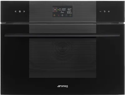 Духовой шкаф SMEG SO4102M1B3, электрический, 45 см, 11 функций, черный