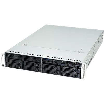 Серверный корпус/ 2U chassis, ATX, Micro-ATX, Mini-ITX MBs, 8 x 3.5''hs + 2 x 3.5'' internal + 2 x 2.'' hs rear, 1200W (1+1), AC-R50 rails