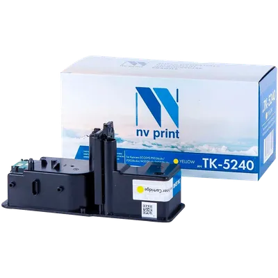 Картридж лазерный NV-Print NV-TK5240Y, для Kyocera Ecosys P5026cdn/P5026cdw/M5526cdn/M5526cdw, желтый, 3000 стр.