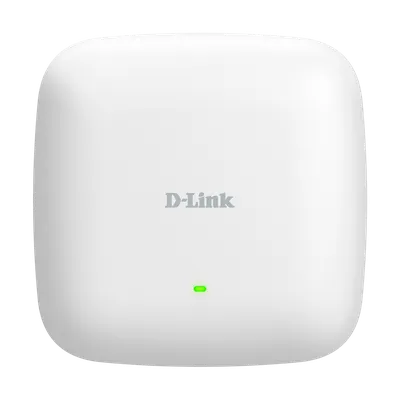 точка доступа D-Link Двухдиапазонная Wi-Fi 6 точка доступа AX3000 с поддержкой PoE, 1x2.5Base-T PoE, консольный порт RJ-45, 4 внутренние антенны 3 дБи, без адаптера питания в комплекте