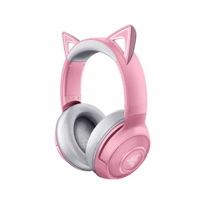 Наушники Razer - Kraken Kitty BT V2 Quartz Ed., Стерео, беспроводной, 20-20000 Гц, 10-10000 Гц, цвет розовый, RZ04-04860100-R3M1