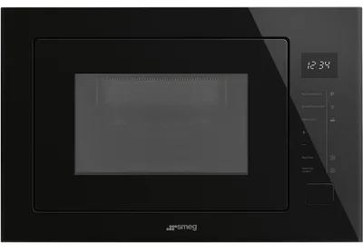 Микроволновая печь SMEG FMI025B3, встраиваемая, 26л, гриль, черный