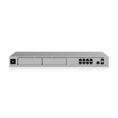 UDM-Pro-Max - Сетевой маршрутизатор, Ubiquiti, UDM-Pro-Max, Dream Machine, LAN: 8 портов GbE RJ45, 1 порт 10G SFP+, WAN: 1 порт 2.5 GbE RJ45, 1 порт 10G SFP+, Встроенный AC 100–240V, 100W. поддержка DC резервного питания, 60Вт, Стоечный
