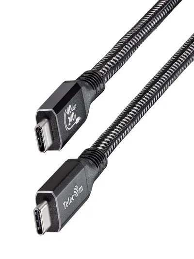 Кабель/ Кабель USB4 TypeCM/CM 8K@30Hz, 40GBps, PD 240W, медь Telecom 2м <TUS840-2M>