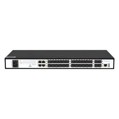 SNR SNR-S5210G-24FX-RPS Управляемый коммутатор уровня 2+, 20 портов 100/1000Base-X SFP, 4 порта Combo 10/100/1000Base-T|100/1000Base-X SFP, 4 порта 1/10G SFP+, встроенный БП ~220V AC, RPS 12V DC