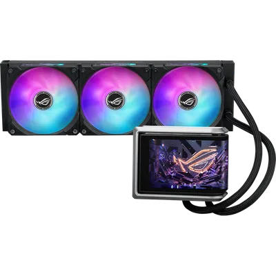 Жидкостная система охлаждения ASUS ROG RYUO IV 360 ARGB черный, алюминий/медь, 2000 об/мин, 30.7 дБ, 4 pin
