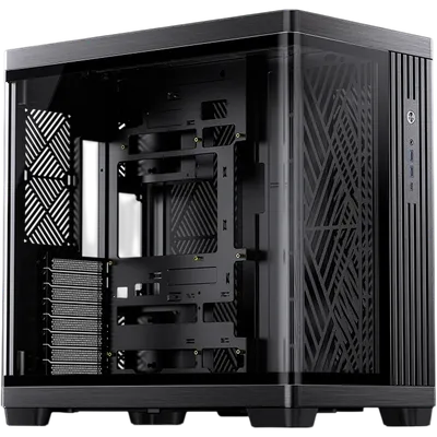 Корпус JONSBO TK-4 black, Midi-Tower, без вентиляторов, USB-C