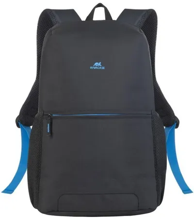 Рюкзак Riva 8067 BLACK, 15.6", полиэстер, черный