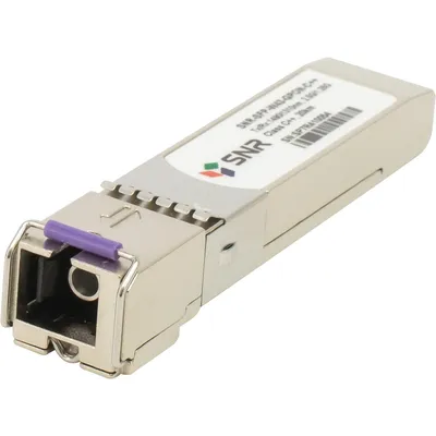 SNR SNR-SFP-W43-GPON-C++ Одноволоконный модуль, SFP WDM GPON, Down/Upstream: 2.5G/1.25G, разъем SC, рабочая длина волны Tx/Rx: 1490/1310нм, дальность до 20км (37dB)