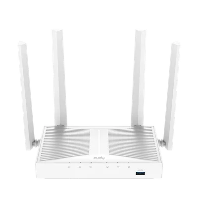 Маршрутизатор CUDY AC1200 Gigabit Wi-Fi Mesh Router with USB, Chipset MediaTek, 5 x 10/100/1000Mbps RJ45 Ports, 4 x 5dBi fixed antennas, 1 USB 3.0, WiFi router/AP/ Repeater/WISP Mode, 802.11ac/a/b/g/n, 867Mbps at 5GHz + 300Mbps at 2.4GHz, Zerotier/Wireguard/OpenVPN/IPSec/L2T (WR1300S)