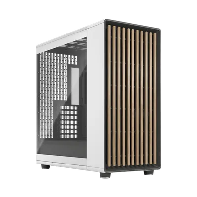Корпус ПК без блока питания/ Case Fractal Design North XL RC Chalk TG Clear, Full-Tower, 3x140mm, 2xUSB-A 3.0 + 1xUSB 3.2 Type-C, ATX, mATX, mITX White