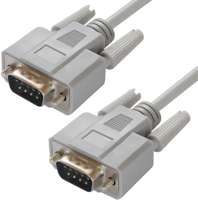 Кабель GCR GCR-DB902-15m, RS-232 DB9 M/M, 15.0м, нуль-модемный