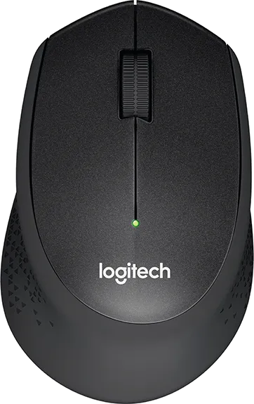 Мышь Logitech - M330 Silent Plus, Беспроводная, 2.4 ГГц, 10 метров, Optical, 1000 dpi, 3 btns, цвет чёрный, 910-004909