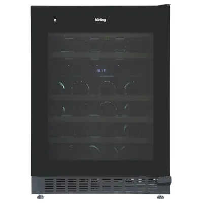 Винный шкаф Korting KFW 803 DB GN, встраиваемый, 46 бутылок, 2 зоны