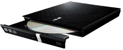 Оптический привод Asus - SDRW-08D2S-U LITE, DVD-RW, внешний, USB, чёрный, 90-DQ0435-UA221KZ