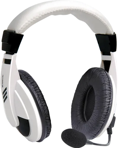 Наушники с микрофоном Defender Gryphon HN-750 White (шнур 2м, с  регулятором громкости) <63747>