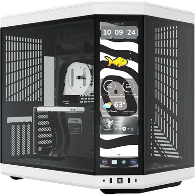 Корпус HYTE CS-HYTE-Y70TTI-WB, Y70 Touch Infinite, TG, LCD, White Panda