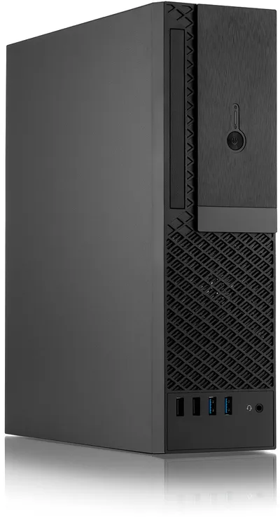Корпус FoxLine FL-1001-TFX300S, mATX, черный, БП 300W