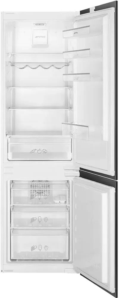 Холодильник SMEG C3170NE, встраиваемый, комбинированный, 193 л