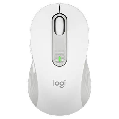 910-006255 - Мышь Logitech Мышь беспроводная Logitech M650 Signature Off White белая, 400-4000 dpi, Bluetooth + 2.4G, 5 кнопок, АА-батарейка, полноразмерная, правый хват