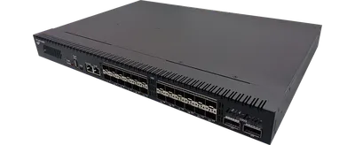 Коммутатор L3 24x1/10Гб/с SFP+, 2x40/100 Гб/с QSFP28, 1xOOB RJ45, 1xUSB-A, 1xConsole RJ45, 1xUSB-C, четыре вентилятора, два БП AC, Гарантия 12 месяцев.