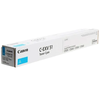 Лазерный картридж Canon 0482C002, C-EXV 51, голубой, 60000 стр.