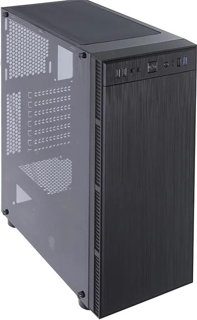 Корпус для ПК accord - 3407, 3х2.5", 2х3.5", 2xUSB2.0, 1xUSB3.0, Midi Tower, без БП, цвет чёрный, ACC-3407