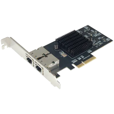 Сетевая карта/ 10G Dual RJ-45 PCIe Gen4 x4 5-Speed Multi-Gigabit Network Adapter (Intel E610-XAT)