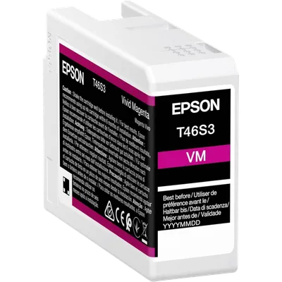 Картридж Epson C13T46S300, T46S3, Vivid Magenta, 25 мл