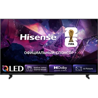 Телевизор Hisense 75E7S PRO, 75", QLED, 4K, 144Hz, Smart TV