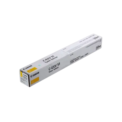 Тонер CANON C-EXV51 TONER Y желтый(60к) (Original)