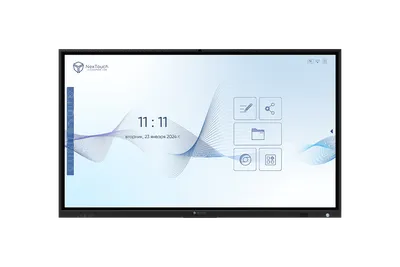 Интерактивный комплекс NextPanel 65/ Интерактивный комплекс NextPanel 65, 65"4К (3840*2160), 450 кд/м2, 4000:1, IR, 10 мс, 20 касаний, WiFi-модуль, ОС Android. Вычислительный модуль: процессор Intel Core, DDR4 8Гб, SSD 128Гб, Windows/Linux, динамики (2х16Вт), встроенная камера (13Мп), встроенные микрофоны (8 шт.) [IFCKV5INT65]