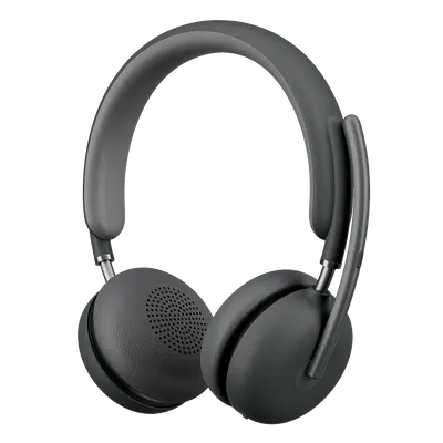 Гарнитура игровая Logitech Zone Wireless 2,  для компьютера/мобильных устройств, накладные,  Bluetooth, графитовый [981-001311]