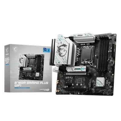 Материнская плата/ MB MSI INTEL B760 s1700, 4xDDR5(256GB), 2xHDMI 2.1/2xDP, 2xPCIe 4.0x16, 1xPCIe 3.0, 1xLAN (2.5GbE), Wi-Fi, BT, 4xSATA 6Gb/s, 2xM.2, 4xUSB 3.2, 2xUSB 2.0, 1xPS/2, mATX