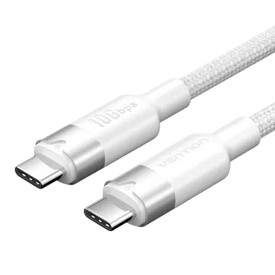 Vention TRGWF Кабель Vention USB 3.2 Gen2 CM/CM - 1м. Белый 5А  PD100W,  шт.