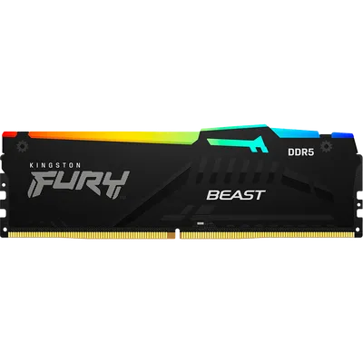 Память Kingston KF556C36BBE2A-32, DDR5, 32GB, 5600MHz, Fury Beast RGB