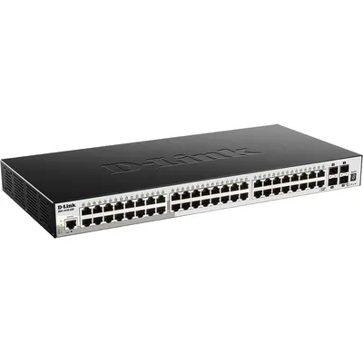 Коммутатор D-Link DGS-1510-52X/A2A, L2+, 48×1GbE, 4×10GbE SFP+, SmartPro