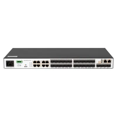 SNR SNR-S2995G-24FX-DC Управляемый коммутатор уровня 3, 16 портов 100/1000Base-X SFP, 8 портов Combo 10/100/1000Base-T|100/1000Base-X SFP, 4 порта 1/10G SFP+, VSF HA, встроенный БП ~220V AC
