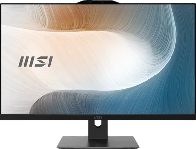 Моноблок MSI Modern AM272P 1M AiO 27" FHD (1920x1080)IPS AG Non-touch, Core i3-100U (1.2GHz), 8Gb DDR5(1x8GB),256Gb SSD M.2,Intel UHD,WiFi,BT,camera,WirelessKB&mouse Eng/Rus,NoOS,1y war-ty,черный (9S6-AF8231-1035)
