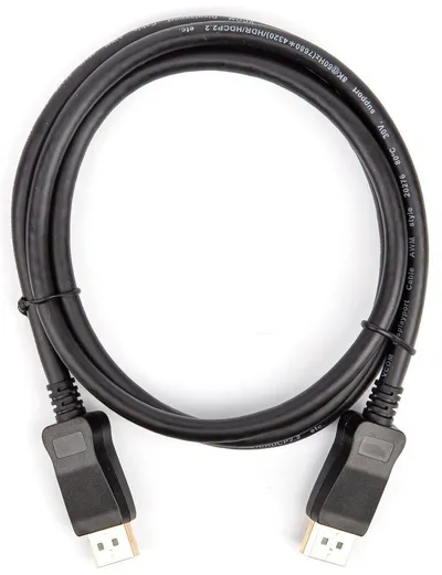 Видео кабель vcom - CG632, DisplayPort (M) -> DisplayPort (M), DisplayPort 1.4, 8K@60Hz, 32 Гб/с, 1.5 м, цвет чёрный, CG632-1.5M