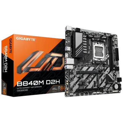 Материнская плата Gigabyte B840M D2H, Socket AM5, AMD B840, mATX