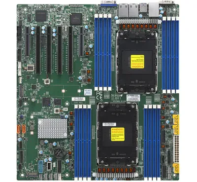Материнская плата Supermicro MBD-X13DEI-B, 2×LGA-4677, Intel C741, 16×DDR5, 2×1GbE